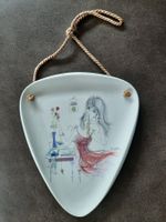 50er 60er Jahre Wandteller Alka Kunst Porzellan Gisèle