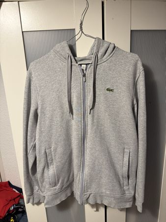 Sweat à capuche Lacoste Sport gris taille M état correct