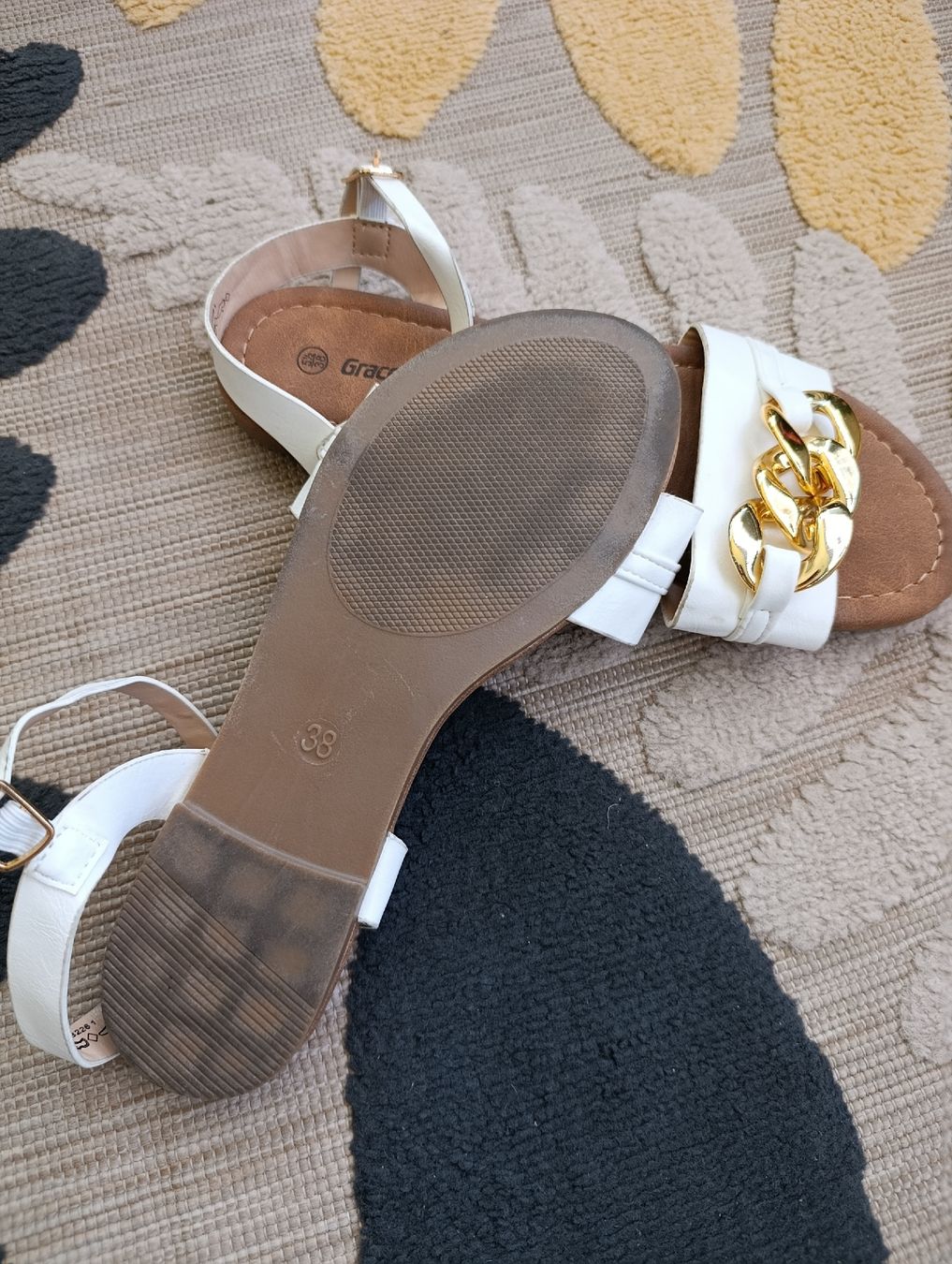 Graceland Scarpe da donna: SANDALES GRACELAND BLANC 38 – Usato da Sierre venduto da shirley04 3