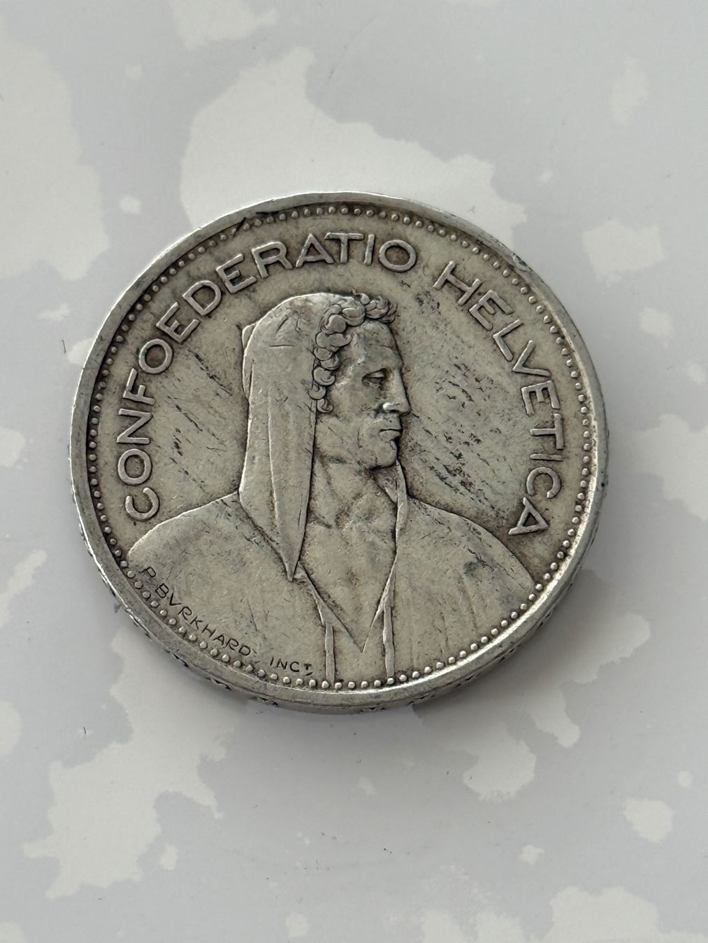 Tutti le monete: 5 Franken 1950  Rar – Usato da Wallisellen venduto da SWISS_SILVER1