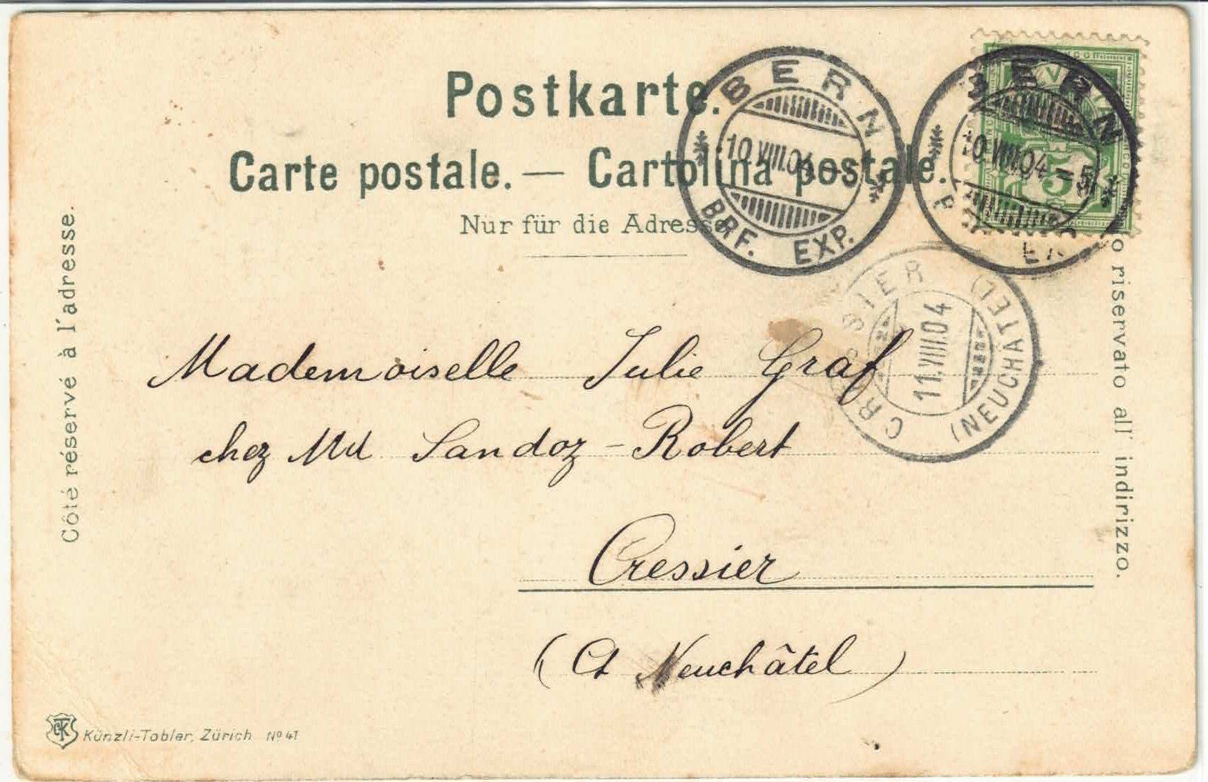 Cartoline postali: Berner - Tracht Costume – Usato da Ettingen venduto da Kartenplanet 1