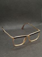 Vintage Brillenfassung Retro Gold Schwarz 70er