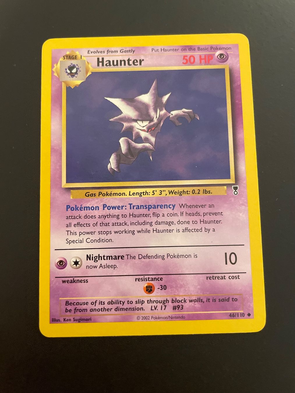 Pokémon Carte collezionabili: HAUNTER - 46/110 - Legendary Collection – Usato da Zürich venduto da pokemon_cards