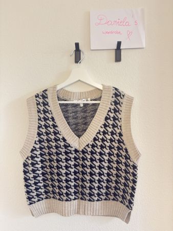 Strickweste Ole by Koton schwarz beige Grösse M
