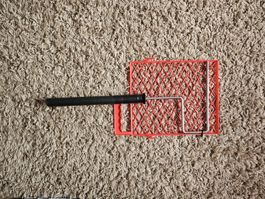Malerutensil: Teleskopstange mit Abstreifgitter, unbenutzt