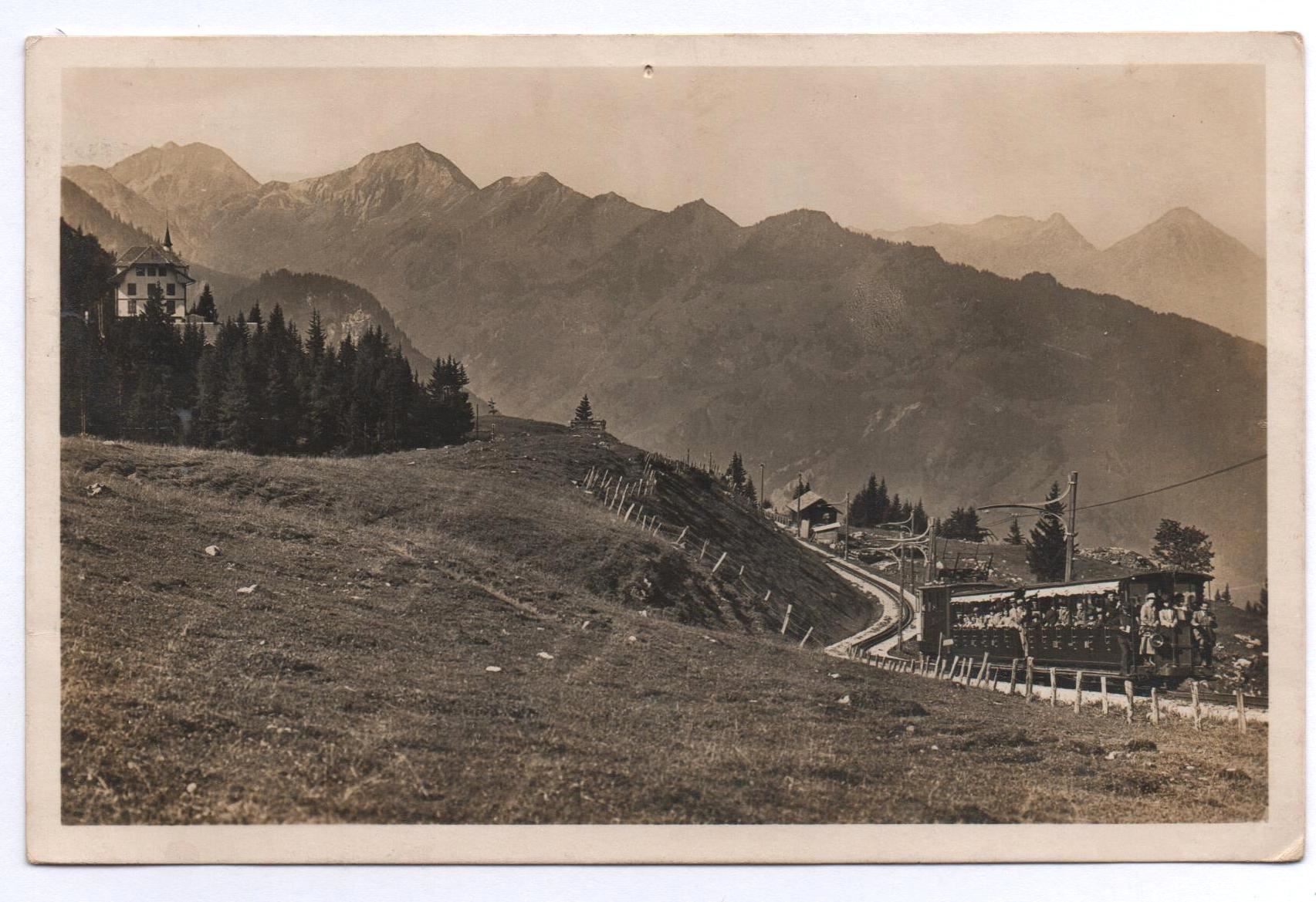 Cartoline postali: BREITLAUENEN Schynige Platte-Bahn – Usato da Jona venduto da philajona