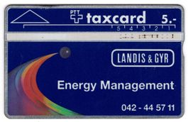 Landis & Gyr, Energy Management - seltene Firmen Taxcard