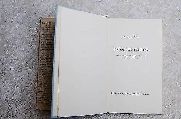 Libri: Krieg und Frieden von Hermann Hesse – Usato da Basel venduto da storchenricardo