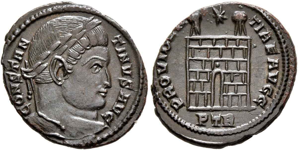 Tutti le monete: CONSTANTINE I bronze nummus (324-325 AD) – Usato da La Sarraz venduto da classicworldcoins