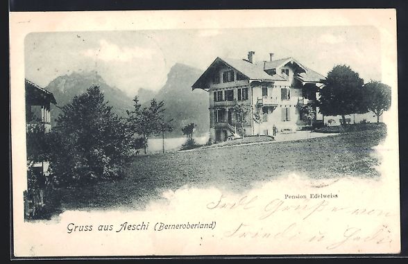Cartes postales: Aeschi /Berneroberland, Hotel-Pension Ed – D'occasion à Berlin par bartko-reher