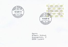ATM 25 schwarz Automatenmarken Brief B-Post