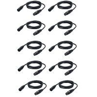 10er Set DAP Audio FL01 - 3-pol XLR-K...