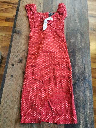 Collectif Kleid Pin Up rot/weiss GR 6 *NEU*  Rockabilly