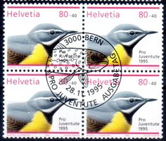 WEIHNACHTSMARKE 4ERBLOCK AUSGABETAG 1995 - BU239
