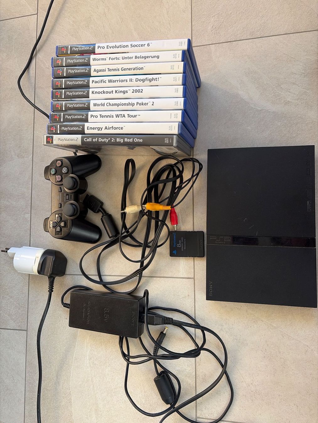 Sony Console: PS2 PlayStation Slim mit 1 Controller 9 Games und Memorycard – Usato da Rüti ZH venduto da Butterfly206cc