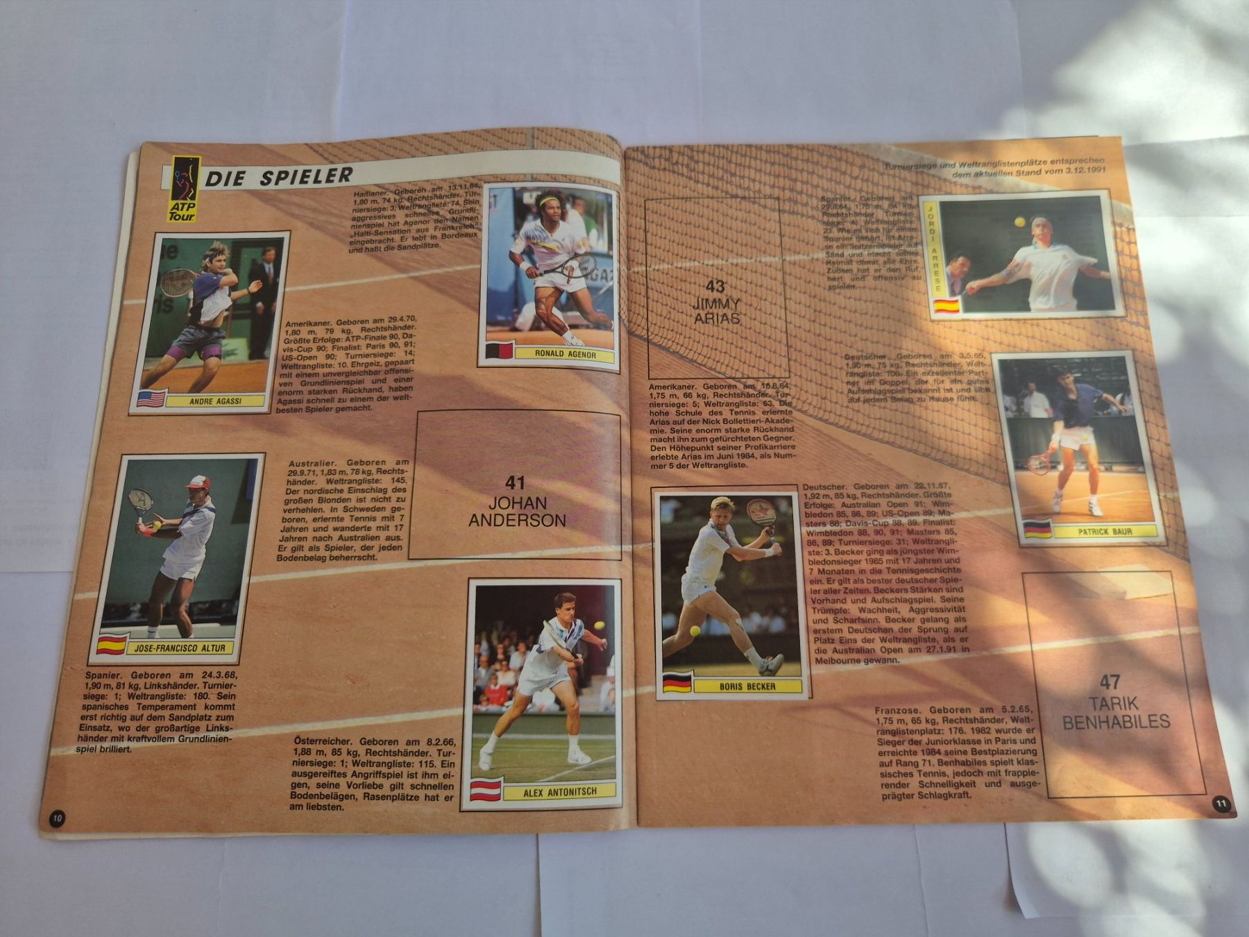 Panini Carte collezionabili: Panini Tennis Album – Usato da Opfikon venduto da Steins_Siedlung 4