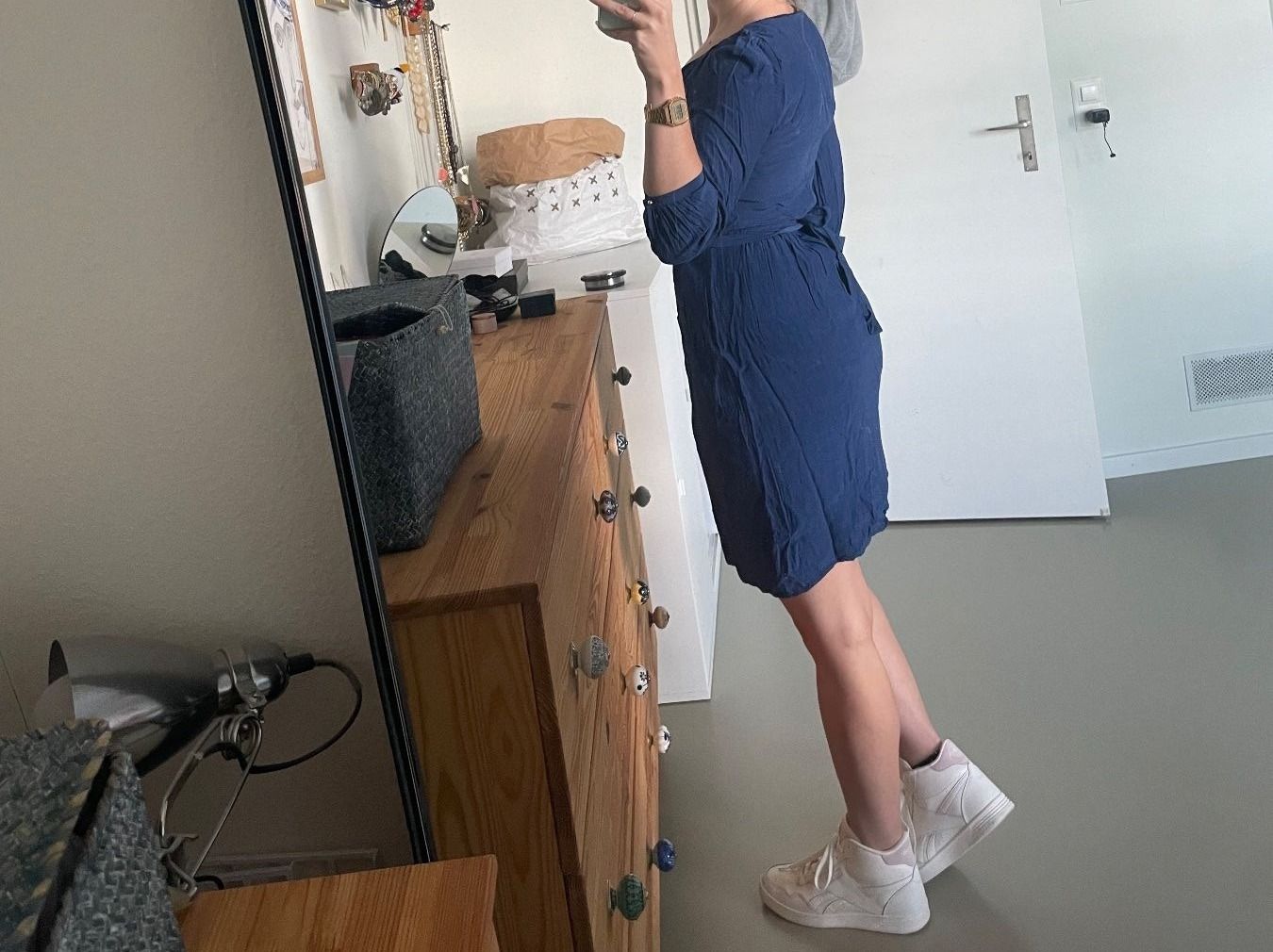 Kookai Kleider: blaues Kleid mit langen Ärmeln / Robe KOOKAÏ 36 – Neu (gemäss Beschreibung) aus Zürich von AnnaSa 2