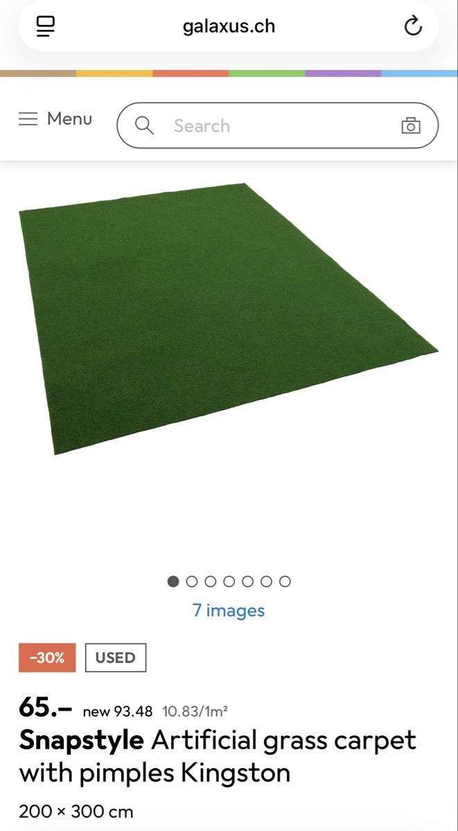 Tappeti: Snapstyle Artificial Grass Carpet 200x300cm – Nuovo (secondo la descrizione) da Schlieren venduto da sch_7wfd 1