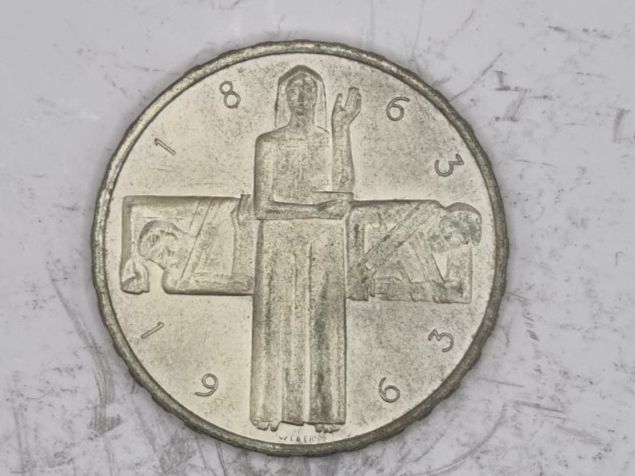 Tutti le monete: Gedenkmunze 5 FR 1963 Silber – Usato da Bure venduto da chap981