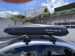 Dachbox Terra Drive 500 + Taurus Dachträger Komplettset