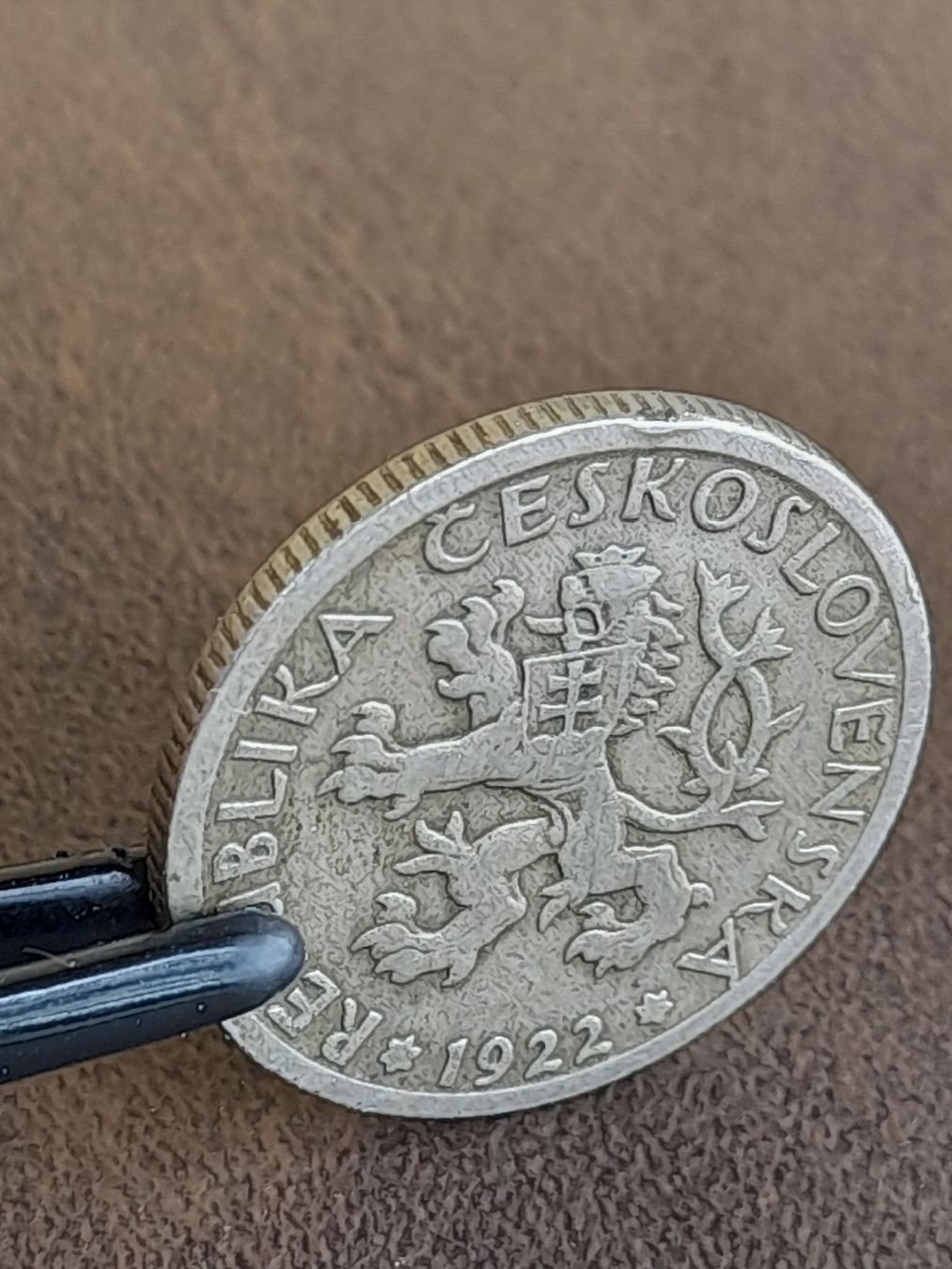 Alle Münzen: Tschechoslowakei 1 Krone 1922 – Gebraucht aus Basel von Basel_20 2