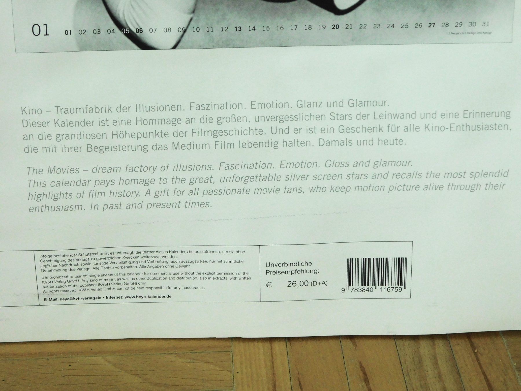 Calendari: Dream Kalender 2013er rar – Usato da Emmenbrücke venduto da Ulisse-22 5