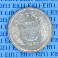 CHF___5.00 1931 -unz 5 Franken