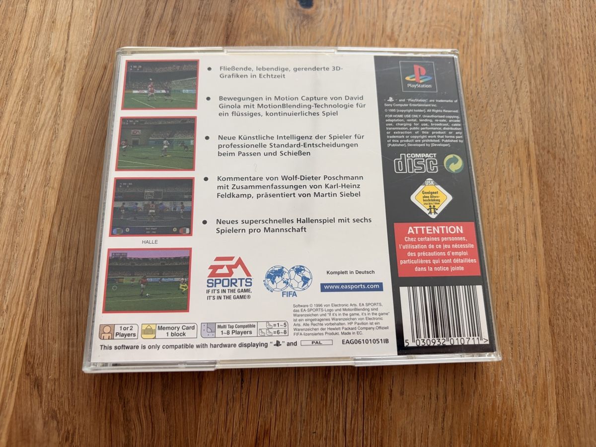 Spiele: Fifa 97 Playstation 1 – Gebraucht aus Thalwil von Sermet1907 1