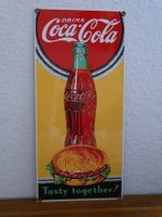 Emailschild Coca Cola USA 1994 Emaille Schild Reklame Retro