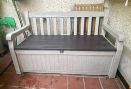 KETER  Gartenbank mit Aufbewahrung, mit Kissenbox