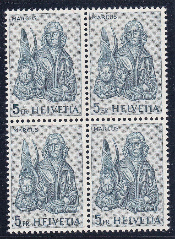 Tutti i francobolli: Postfrisch 4er Block Evangelisten 1961 – Nuovo (secondo la descrizione) da Schliern b. Köniz venduto da joni20