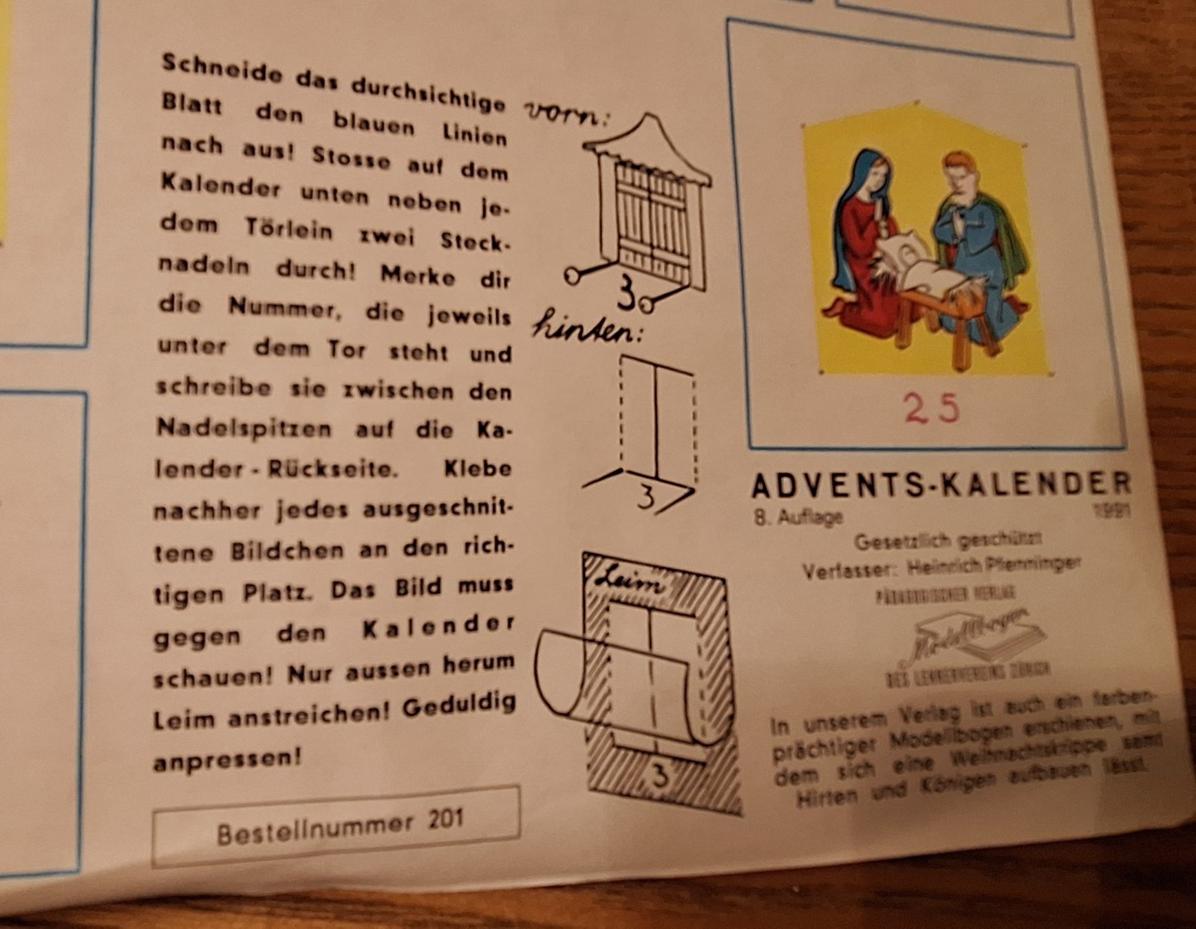Calendari: 3 verschiedene Adventskalender – Usato da Andelfingen venduto da Kraemse 4