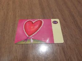 Geschenkkarte C&A, Herz, leer
