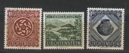 Liechtenstein 1953 Nr. 263/65 o