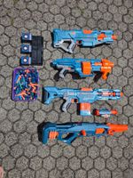 4 Nerf Blaster Set mit Darts und Zielen guter Zustand