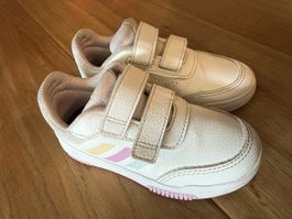 Adidas Kinder Sneakers Gr. 26 – Weiss/Rosa – Klettverschluss