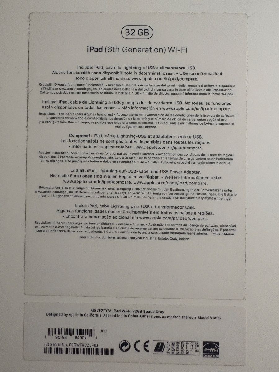 Apple Tablet PC: Ipad 6. Generation 32GB – Usato da Buchs ZH venduto da makei2003 3