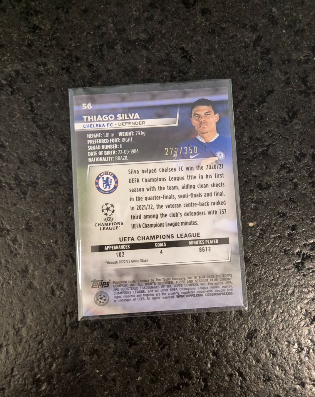 Topps Carte collezionabili: Thiago Silva /350 - Chelsea - Topps – Nuovo (secondo la descrizione) da Burg AG venduto da Danoe 1