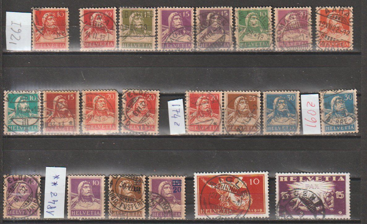 Alle Briefmarken: Suisse Helvetia – Gebraucht aus Crans-Montana von kira56 1