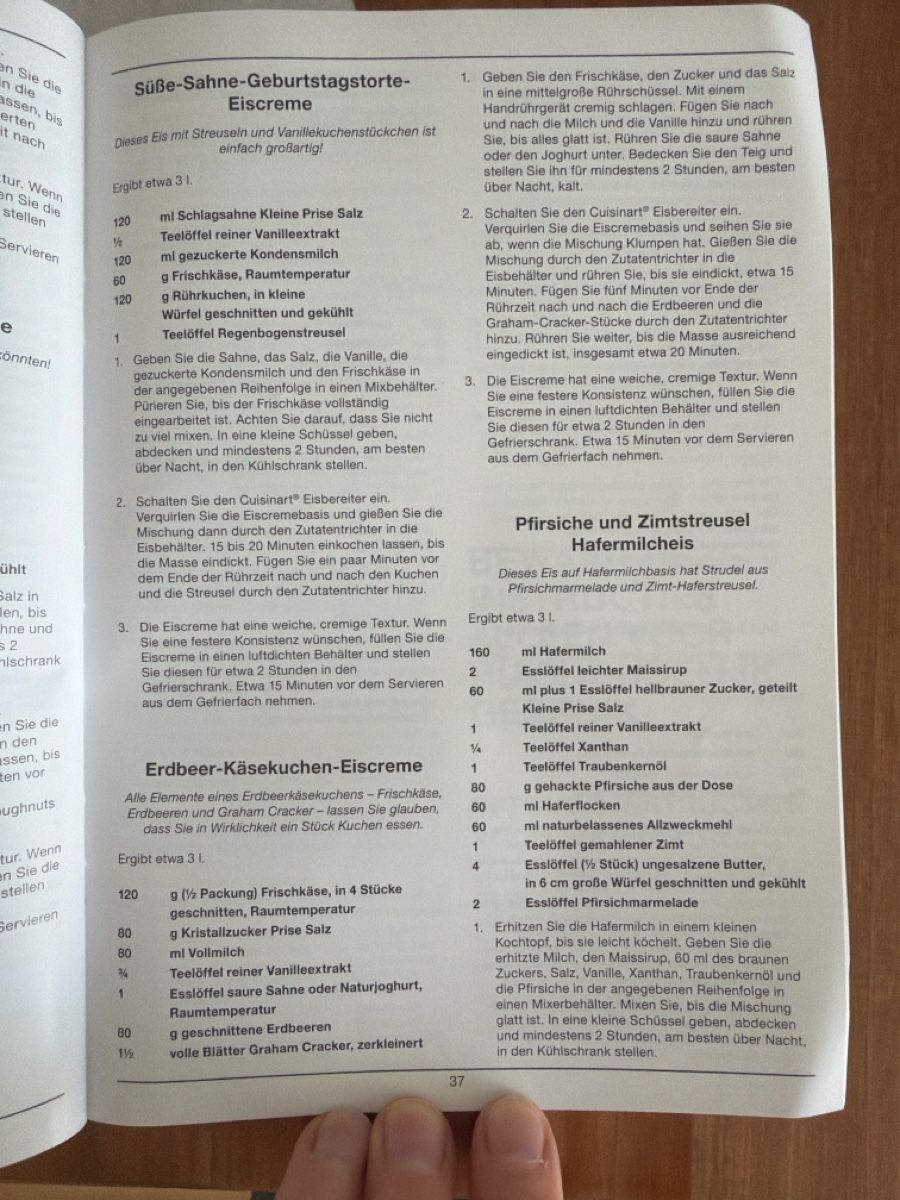 Cuisinart Küchengeräte: Cuisinart - Eismaschine – Neu (gemäss Beschreibung) aus zürich von may_yj9f 9