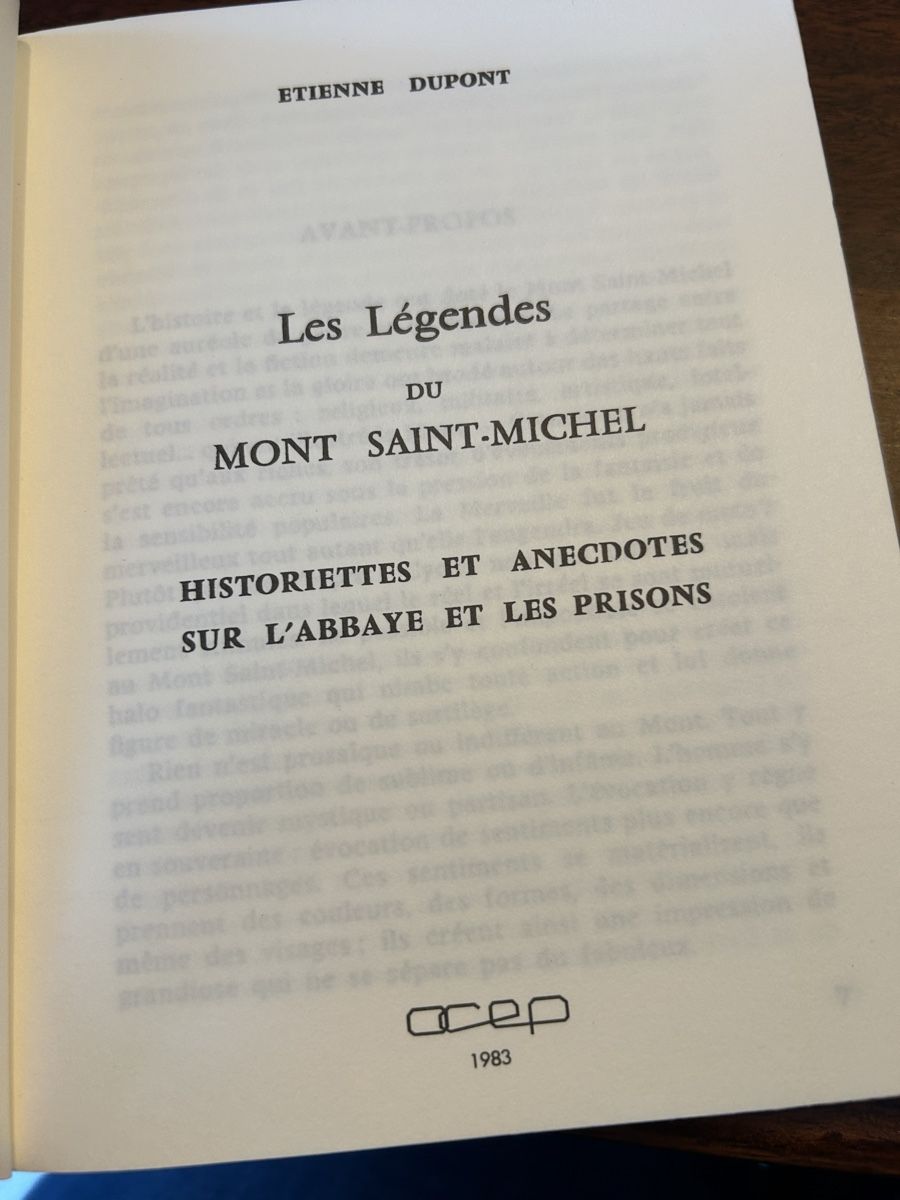 Bücher: Les légendes du mont saint-michel – Gebraucht aus Vufflens-la-Ville von newlifegva 3