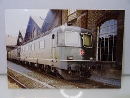 Foto 3 SBB Re 6/6 11660 "Tavannes" Front Zürich Depot 9.8.92
