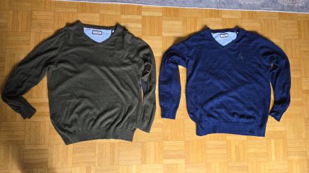 2 Stück Herren Pullovers Marke El Ganso.  Cotton Cashmere