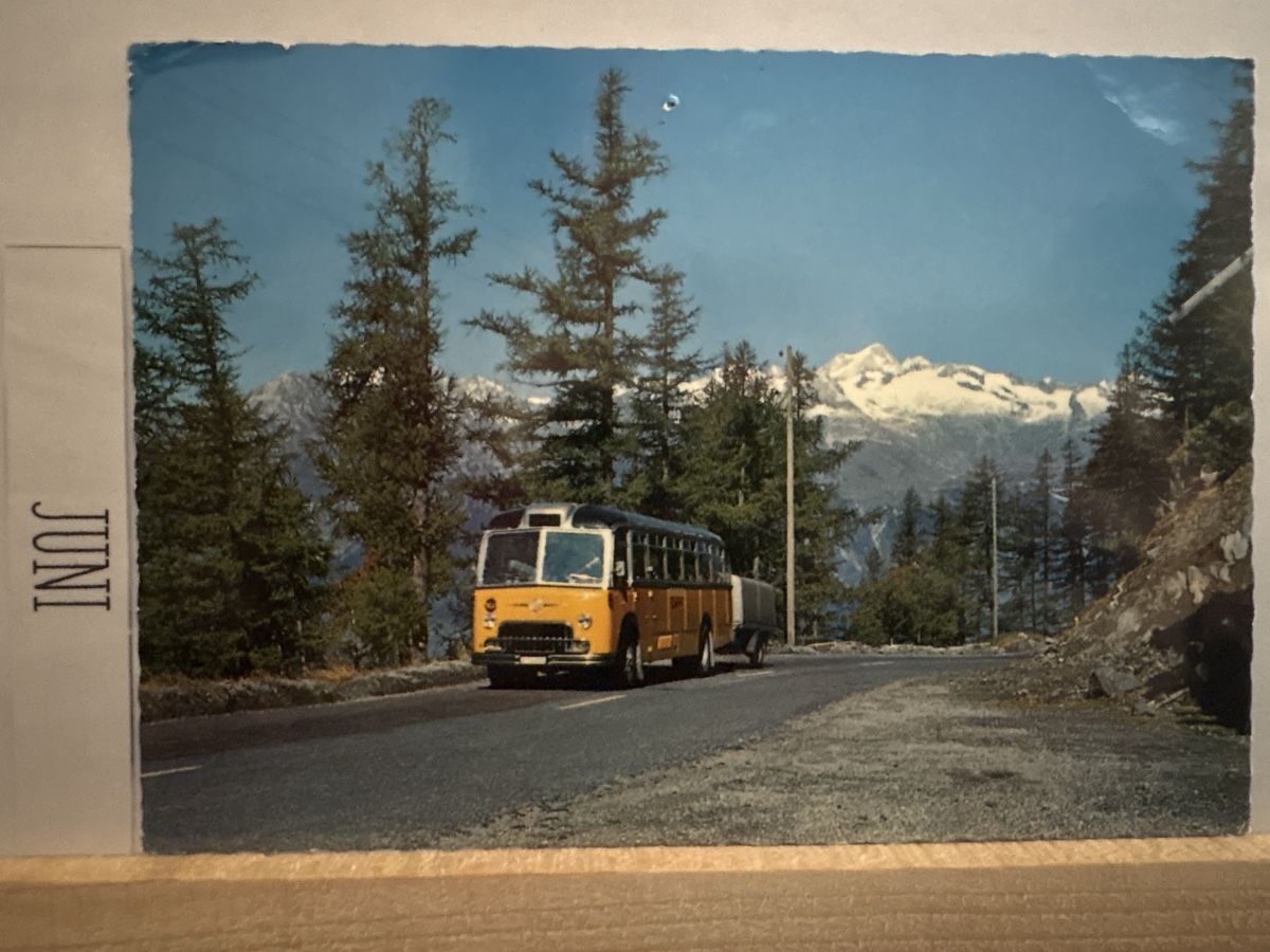 Cartoline postali: AK von Simplon Pass / altes Postauto – Usato da Rümlang venduto da Kartenpost1