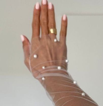 Handschuhe & Handstulpen: Hochzeit Handschuhe mit Perlen – Neu (gemäss Beschreibung) aus Uitikon Waldegg von sab271