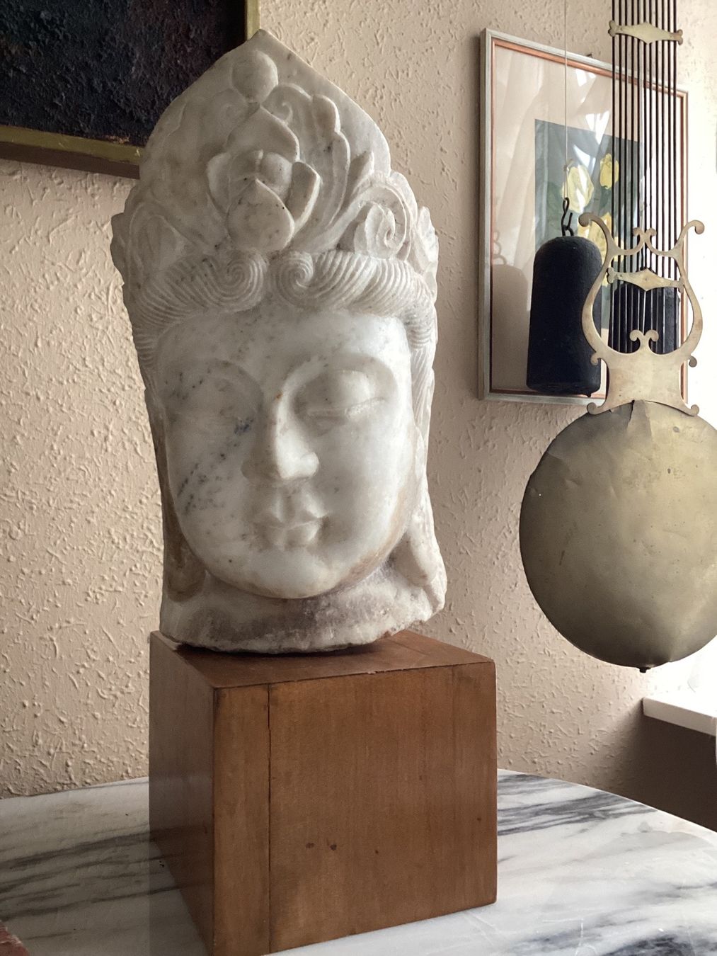 Sculptures & Statues: Buddha Kopf aus Stein antik – D'occasion à Wallisellen par Lunajuanito 1