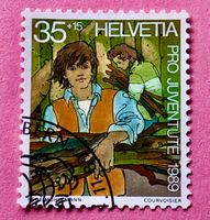 Nr.J 311 Sozialeinsatz Pro Juventute GESTEMPELT 1989   