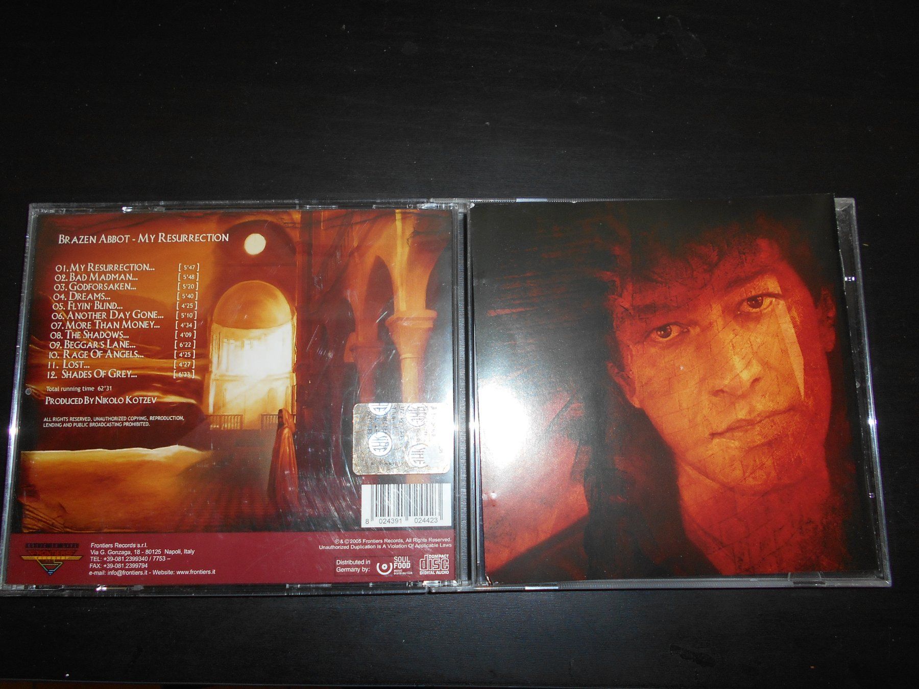 CD: Brazen Abbot – My Resurrection / 2005 – Usato da Aarberg venduto da witchhunter01 1