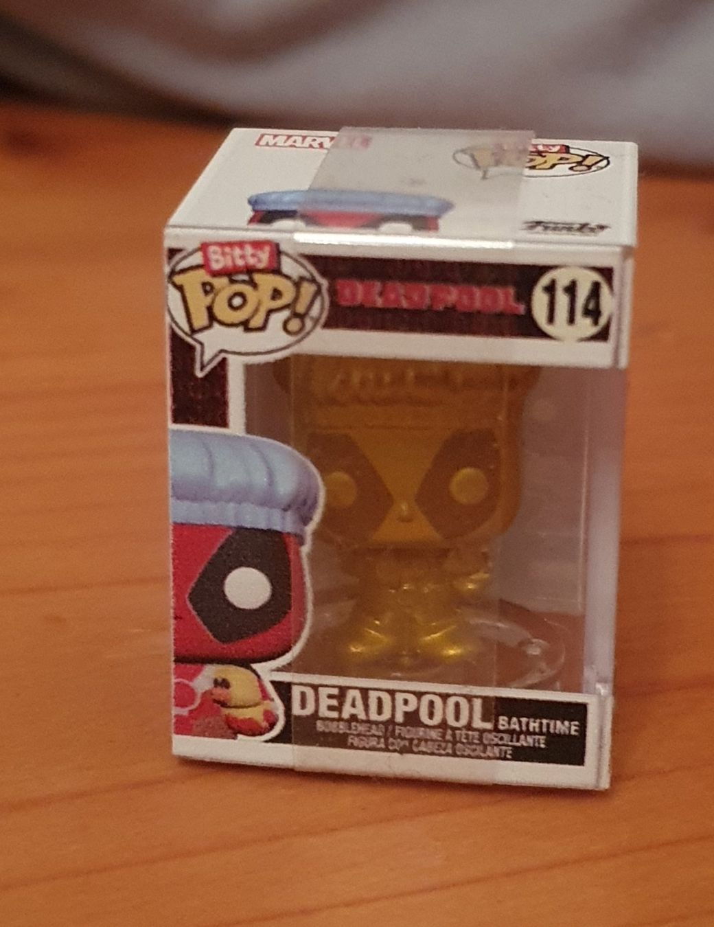 Funko Statuette: Funko Bitty Pop Marvel Deadpool Bathtime Gold 114 – Nuovo e nell'imballaggio originale da Liestal venduto da Arukilein 2