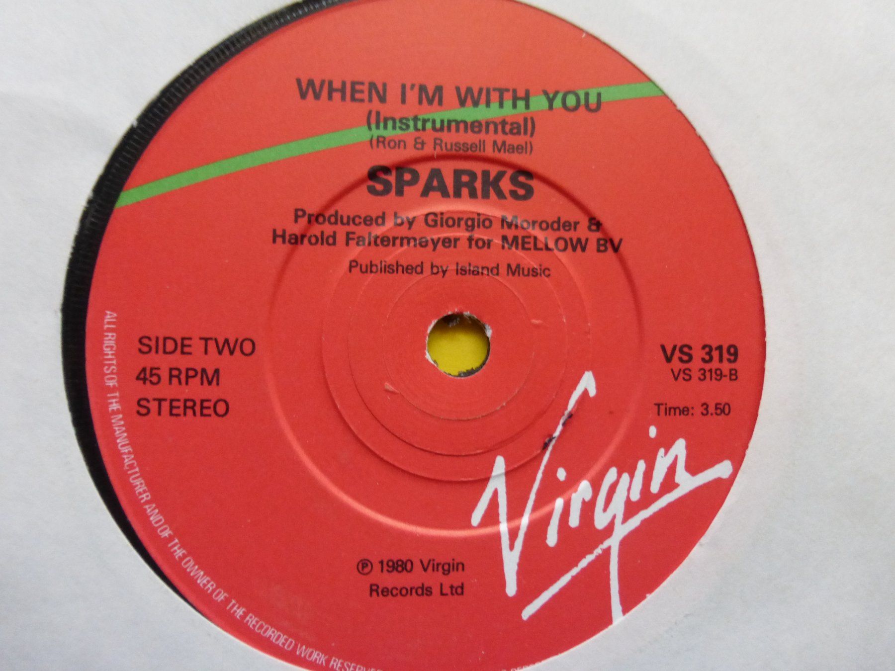 Dischi in vinile: Sparks – When I'm With You – Usato da Zürich venduto da Swiss57 1